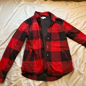 Women’s red plaid carhartt jacket